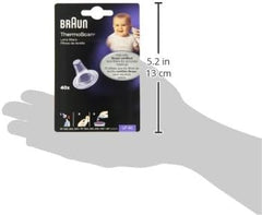 Braun ThermoScan Lens Filters for Ear Thermometer, 40 Count Disposable Thermometer Covers, LF40US01, Plastic
