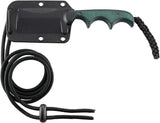 CRKT Minimalist Cleaver EDC Knife – Compact Fixed Blade with Bead Blast Handle & Sheath
