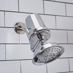 GE Shower Filtration System | Removes Chlorine | Easy to Install to an Existing Shower Head Tool Free in Minutes