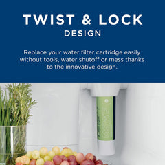 GE MSWF Refrigerator Water Filter | Certified to Reduce Lead, Sulfer, and 50+ Other Impurities| Pack of 1