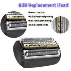 Series 9 92B Replacement Head Electric Shaver blade Compatible with Braun Series 9 Shavers 290cc, 9291cc, 9370cc, 9293s, 9385cc, 9390cc, 9330s, 9296cc Shaver