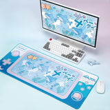 GeekShare Shark Party Mouse Pad – Large Non-Slip Desk Mat for Gaming & Office