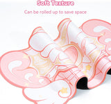 GeekShare Kawaii Large Gaming Mouse Pad – Pink Non-Slip Waterproof Desk Mat, Star Wings