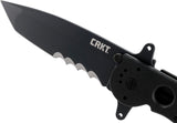 CRKT EDC Folding Pocket Knife: Special Forces Everyday Carry, Automated Liner Safety, Dual Hilt, G10 Handle, 4-Position Pocket Clip
