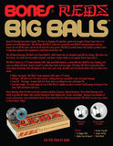 Bones Big Balls Reds Skateboard Bearings 8 Pack