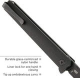 CRKT CEO Blackout EDC Folding Pocket Knife: Gentleman's Knife, Everyday Carry