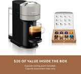 Nespresso Vertuo Next with Aeroccino Milk Frother – Light Grey