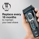 Braun Series 5 Replacement Shaver Head 52B – Compatible with 5090/5190cc, 5040/5140s, 5030s, 5147s