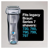 Braun Series 7 70S Electric Shaver Head Replacement, Compatible with Series 7 Shavers: 720cc, 730cc, 735s, 750cc, 760cc, 790cc, and 795cc