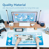 GeekShare Shark Party Mouse Pad – Large Non-Slip Desk Mat for Gaming & Office