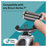 Braun Series 7 Replacement Shaver Head – Compatible with New Gen Series 7, 74S, Silver