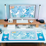 GeekShare Shark Party Mouse Pad – Large Non-Slip Desk Mat for Gaming & Office