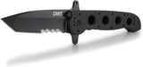 CRKT EDC Folding Pocket Knife: Special Forces Everyday Carry, Automated Liner Safety, Dual Hilt, G10 Handle, 4-Position Pocket Clip