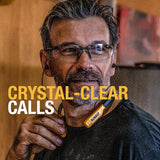 DEWALT Bluetooth Neckband Headphones with Mic, 30H Battery & Noise Isolation