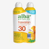 Alba Botanica Hawaiian Coconut SPF 30 Sunscreen Spray, 5 fl oz, 2-Pack