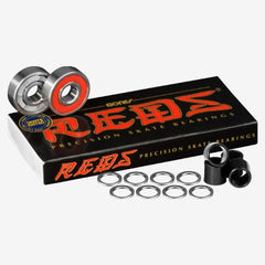 Bones Reds Bearings 8 pk w/Spacers & Washers Bundle