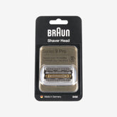 Braun Shaver Head Replacement Part 94M Silver, Compatible with Series 9 Pro and Series 9 Electric Razors for Men