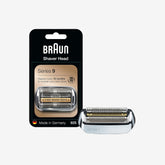Braun Series 9 Replacement Shaver Head 92S – Compatible with All Series 9 Razors (Silver)