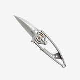 CRKT Snap Lock Folding Knife, Satin Blade, Quick Release Lanyard