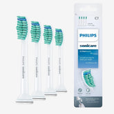 Philips Genuine Sonicare Pro Results Brush Heads, White, Pack of 4 - HX6014/07