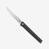 CRKT CEO Flipper EDC Folding Pocket Knife: Low Profile Gentleman's Knife, Everyday Carry, Satin Blade