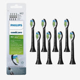 Philips Sonicare W2 Optimal White Toothbrush Heads, 8-Pack Black (HX6068/13)