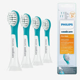 Philips Sonicare Kids Toothbrush Heads HX6034/33, Gentle Cleaning, Ages 3+, 4 Pack