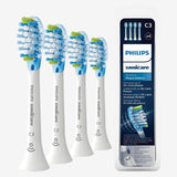 Philips Sonicare C3 Premium Plaque Defence Toothbrush Heads, White, 4 Pack (HX9044/17)