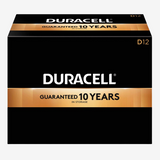 DURACELL CopperTop Alkaline Batteries with Duralock Power Preserve Technology D 12/Box (MN1300)