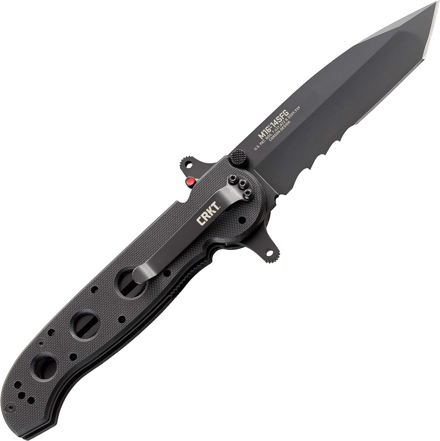 CRKT EDC Folding Pocket Knife: Special Forces Everyday Carry, Automated Liner Safety, Dual Hilt, G10 Handle, 4-Position Pocket Clip