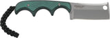 CRKT Minimalist Cleaver EDC Knife – Compact Fixed Blade with Bead Blast Handle & Sheath