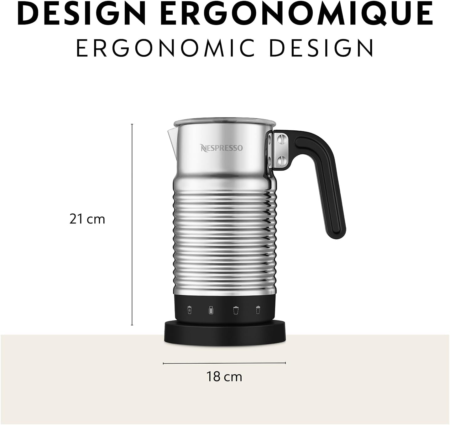 Nespresso Aeroccino 4 Milk Frother for Coffee and Latte