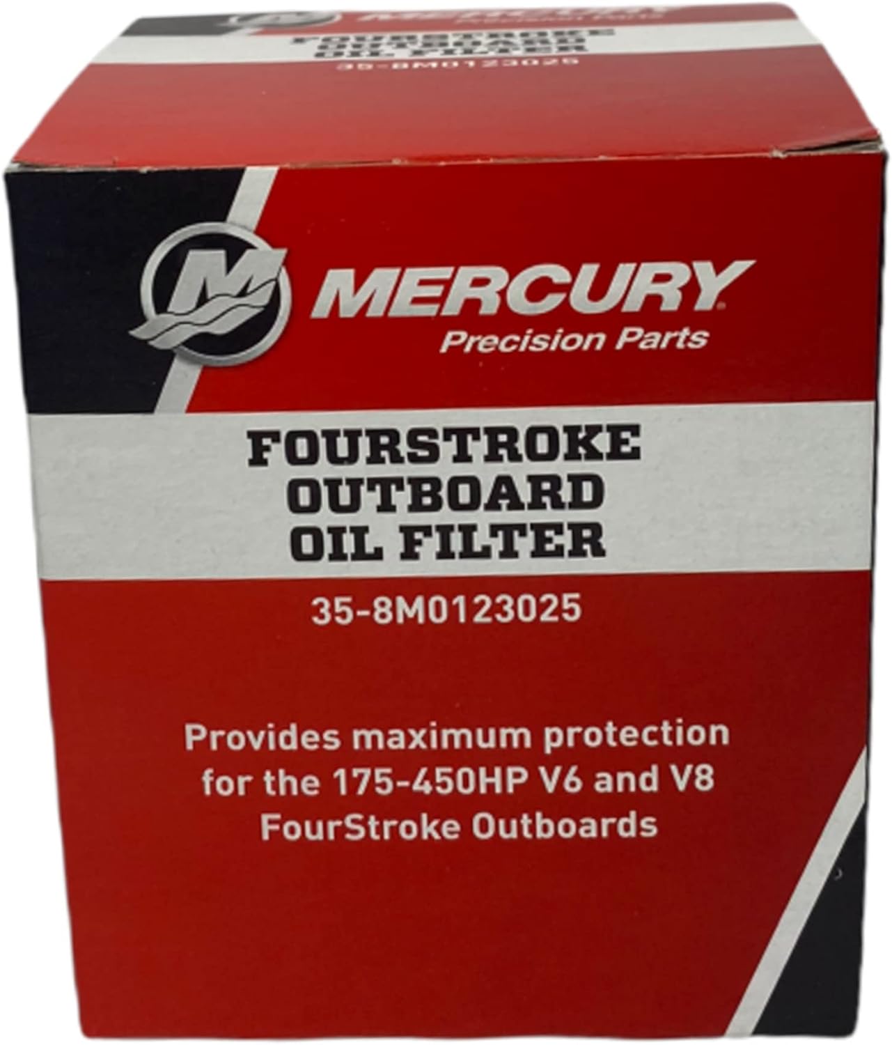 Mercury Marine/Mercruise New OEM 175 to 300 HP V6 & V8 Outboard Oil Filter, 35-8M0123025