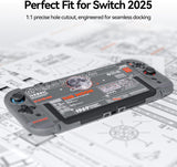 GeekShare Switch 2 Hard Case – Dockable Protective Cover with Joy-Con, Moon Design