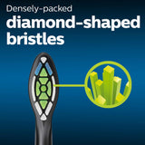 Philips Sonicare W DiamondClean Toothbrush Heads, Black, 4-Pack (HX6064/95)