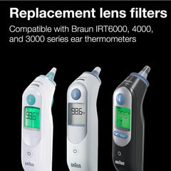 Braun ThermoScan Lens Filters for Ear Thermometer, 40 Count Disposable Thermometer Covers, LF40US01, Plastic