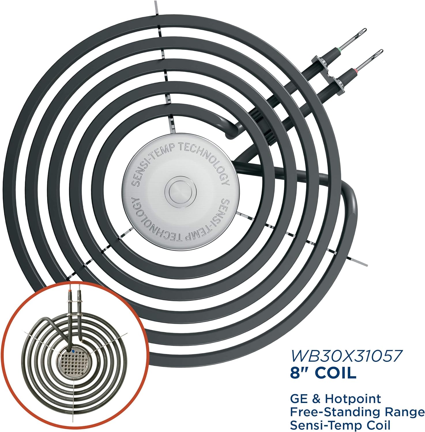 ELECTRIC RANGE BURNER ELEMENT SENSI-TEMP COIL - 8