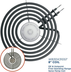 ELECTRIC RANGE BURNER ELEMENT SENSI-TEMP COIL - 8