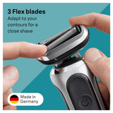 Braun Series 7 Replacement Shaver Head – Compatible with New Gen Series 7, 74S, Silver