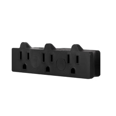 GE 3-Outlet Extender, Grounded Wall Tap, 3-Prong, Multiple Plug, Power Splitter