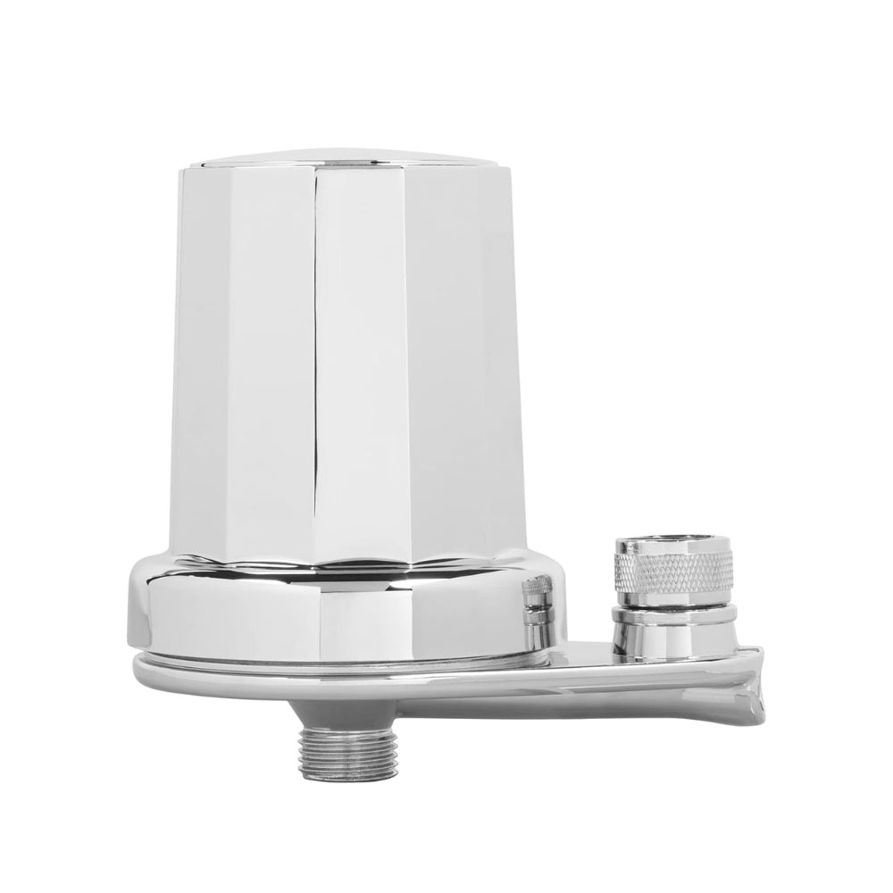 GE Shower Filtration System | Removes Chlorine | Easy to Install to an Existing Shower Head Tool Free in Minutes