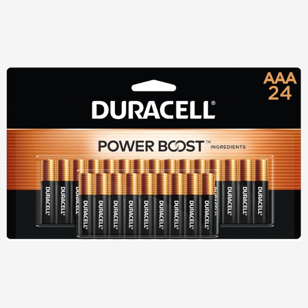 Duracell Coppertop AAA Batteries, 24 Count Long-Lasting Alkaline Triple A